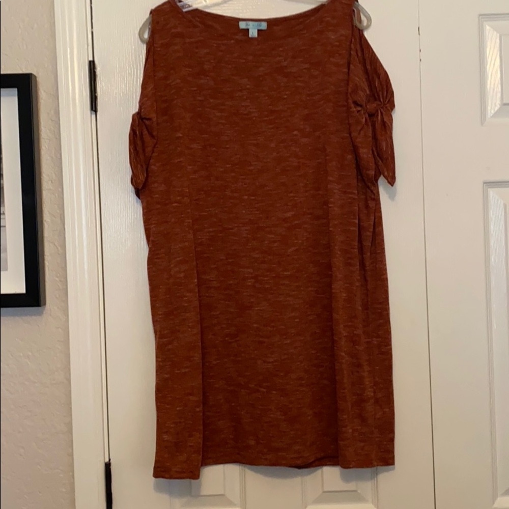 She & Sky cold shoulder Tunic Dress size L